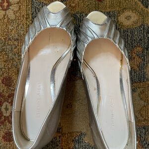 Etienne Aigner Silver Women's Wedges